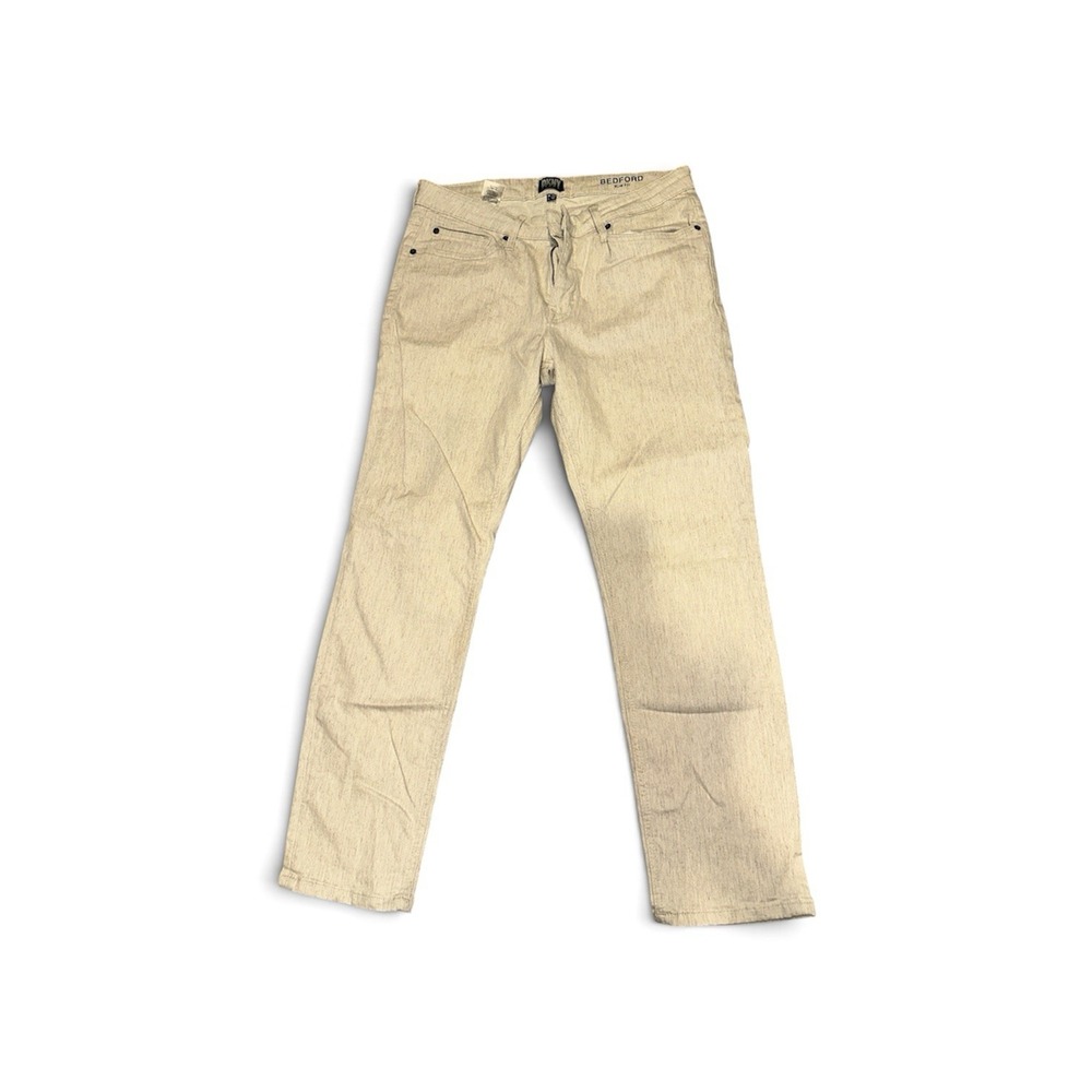 DKNY Mens Pants Slim Fit Khaki Tan Beige 34X30 Stretchy